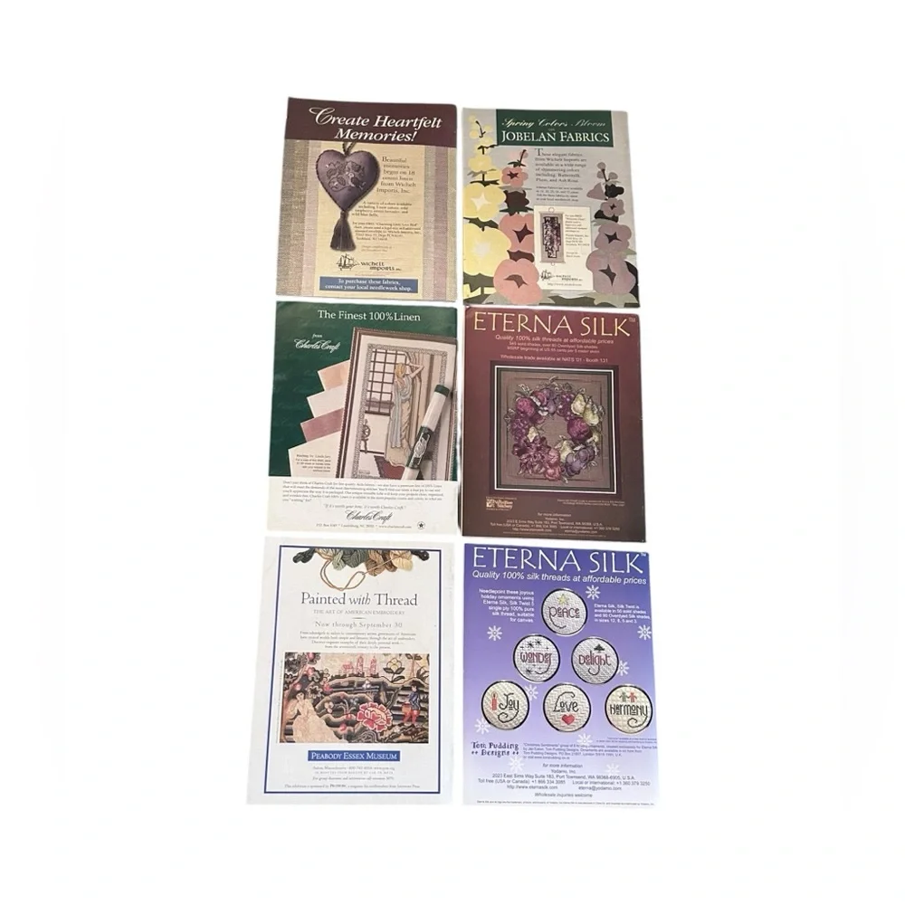 Piecework Magazine Complete Year 2001 Lot of 6 Vintage Knitting Needlework Art